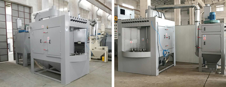 rotary table sand blasting machine